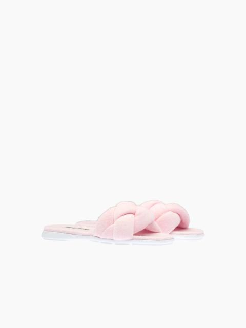 Miu Miu Terry cloth slides