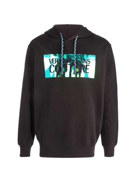 VERSACE JEANS COUTURE logo-print drawstring hoodie