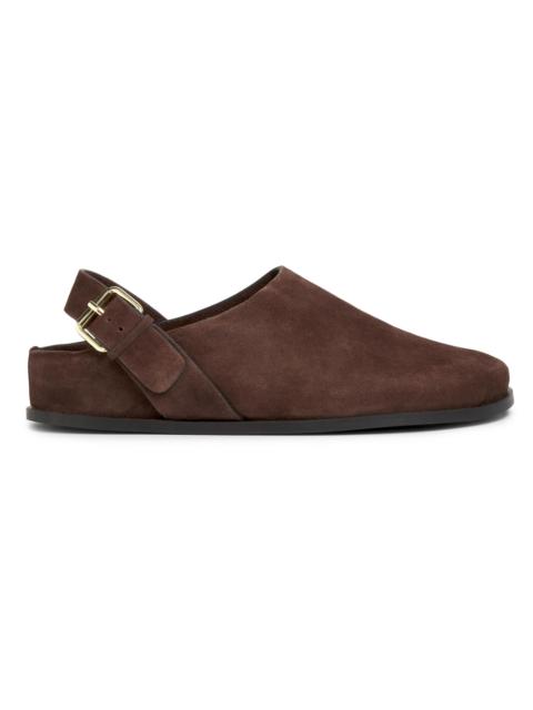A.EMERY A. Emery Women's Louis Suede Clogs - Walnut