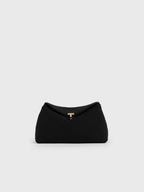 TOTEME T-lock rope clutch black