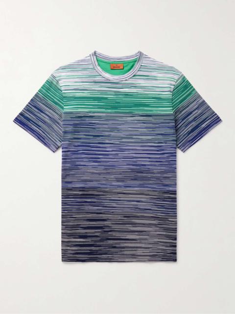 Space-Dyed Dégradé Cotton-Jersey T-Shirt