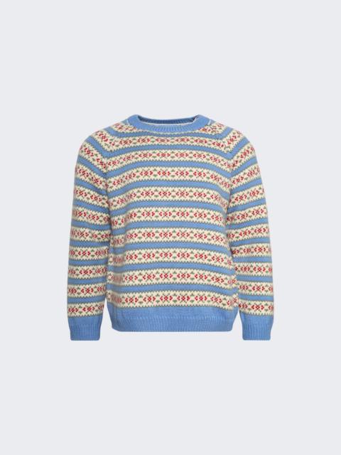BODE Wedgewood Sweater Blue Multi