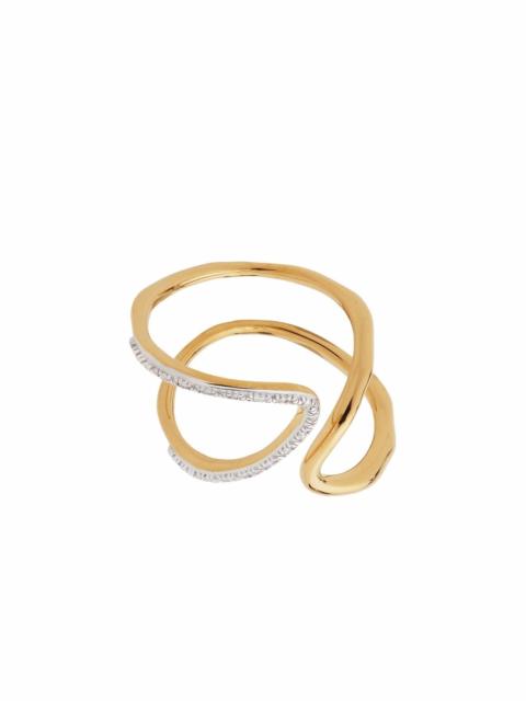 MONICA VINADER Riva asymmetric-design ring