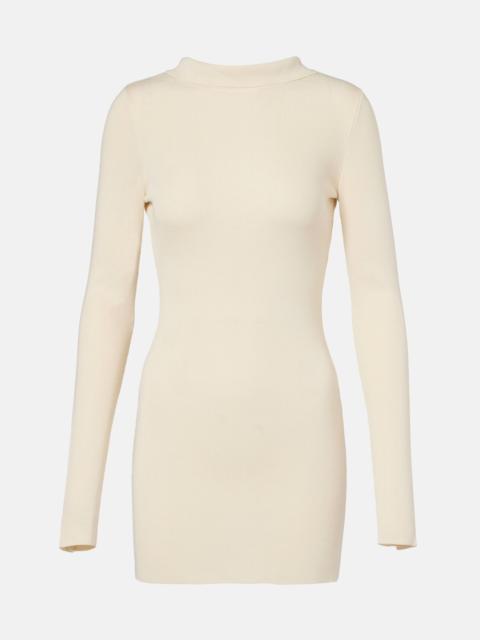 AYA MUSE Elowen open-back silk-blend minidress