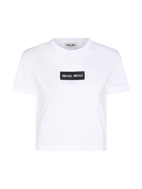 Miu Miu white cotton t-shirt