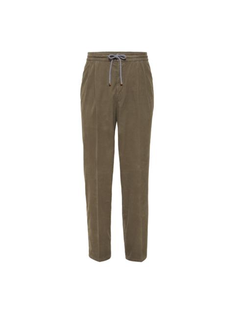 Brunello Cucinelli Corduroy trousers in Khaki at Nordstrom