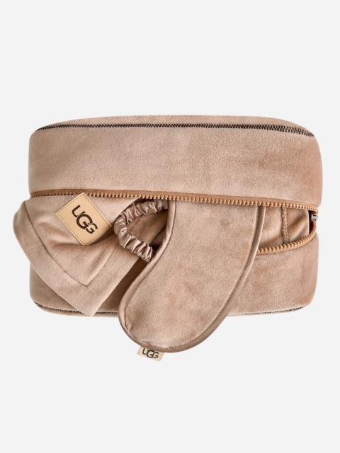 UGG ® Raegen Travel Set Polyester Blankets in Chestnut