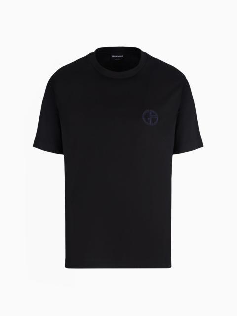 Cotton interlock crew-neck T-shirt