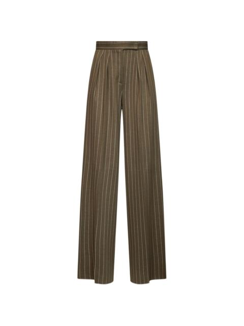 Max Mara pinstripe-pattern pleated trousers