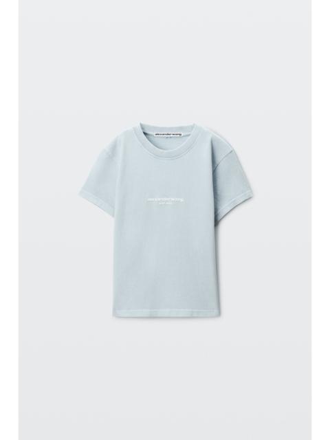 Alexander Wang logo print shrunken tee
