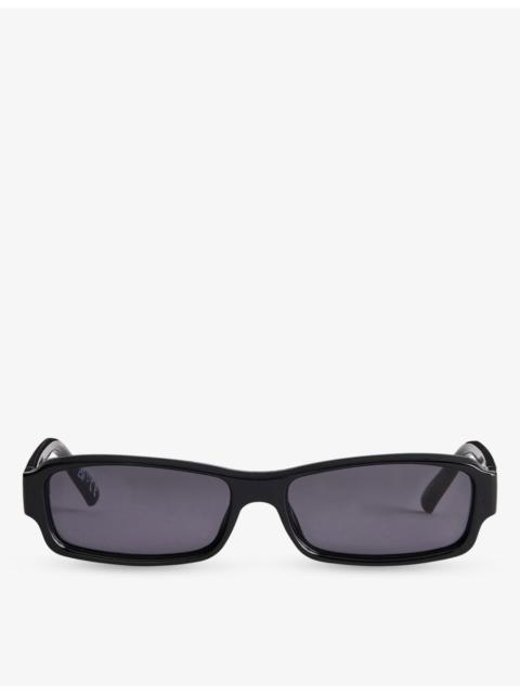 Le Specs Dial Tone Rectangular-Frame Ecozen Sunglasses