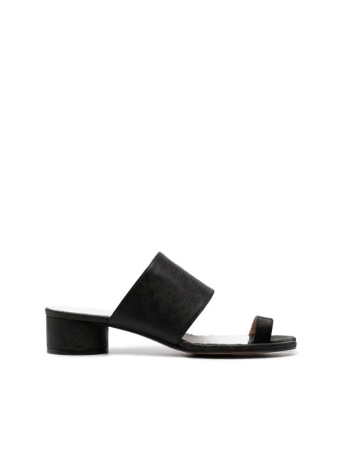 open-toe leather sandals
