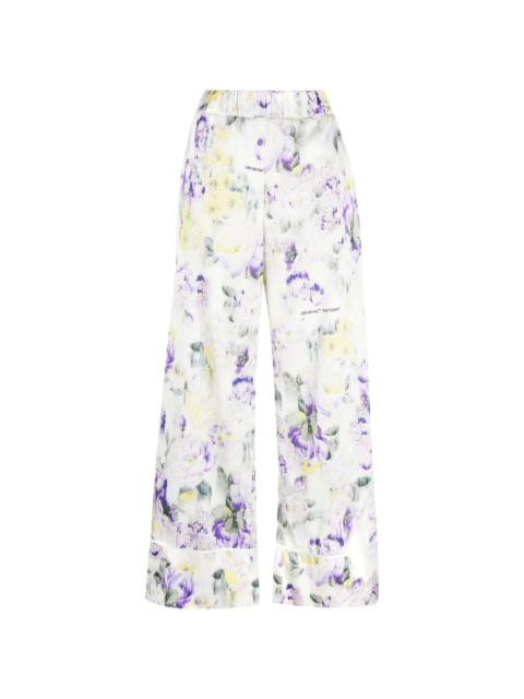 Off-White floral print palazzo trousers