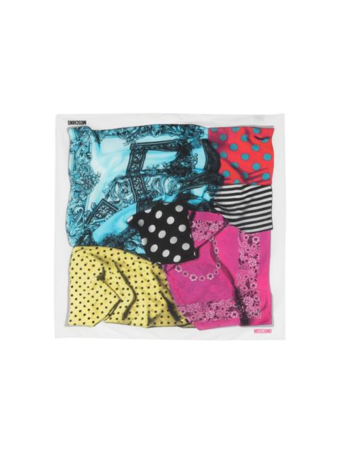Moschino graphic-print cotton scarf