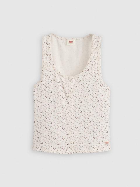 Levi's DRY GOODS WOMEN'S POINTELLE TANK TOP