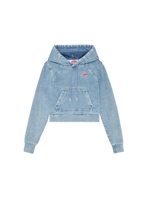 D-ANGY TRACK DENIM HOODIE