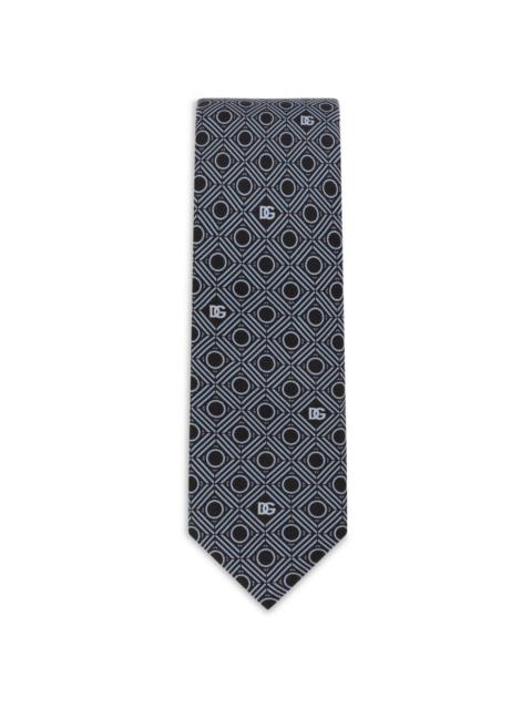 Dolce & Gabbana geometric-print silk tie