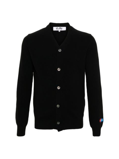 Comme des Garçons PLAY x the Artist Invader wool cardigan