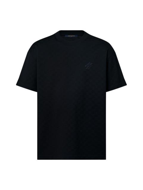 Louis Vuitton LOUIS VUITTON Damier Cotton Pique T-Shirt 'Black' 1AFRAL