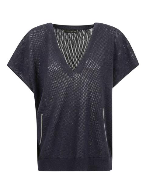 FABIANA FILIPPI V-neck wool blouse