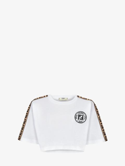 FENDI White jersey skirt