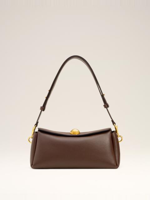 AMI Paris BROWN  SMOOTH LEATHER CARROUSEL BAG