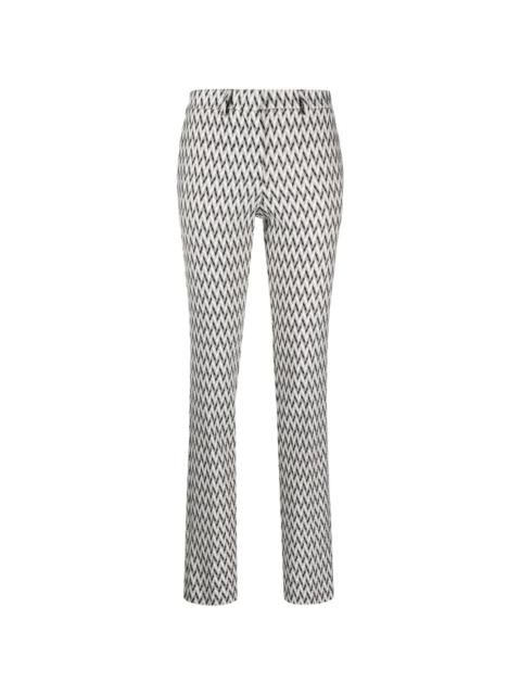 zigzag-woven tailored trousers