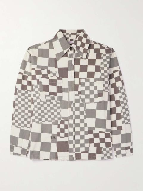 ERL Checked Cotton-Canvas Jacket