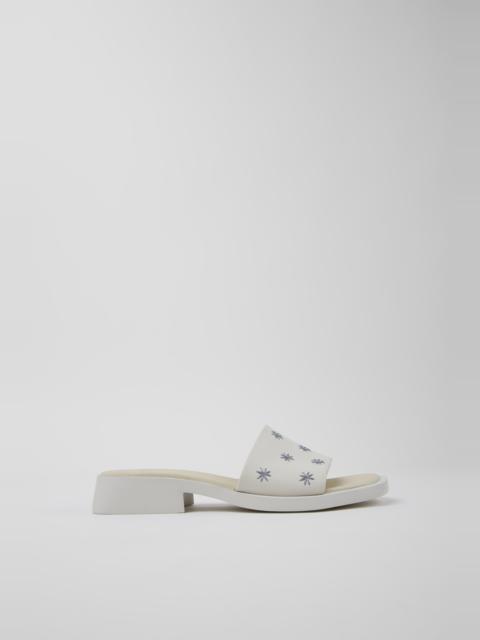 CAMPERLAB White Leather Sandals for Women.