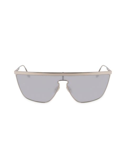 Victoria Beckham Women's V Line 59MM Shield Sunglasses - Silver Mirror Silver