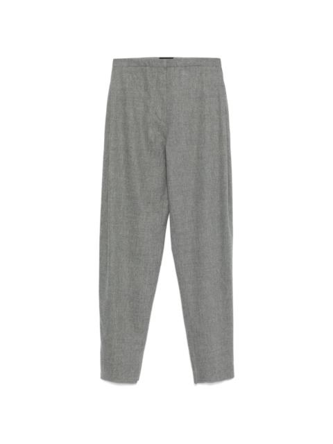 mélange-effect trousers