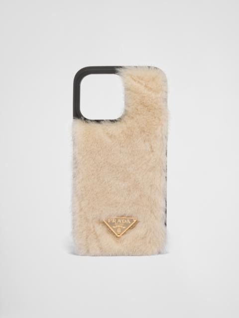Shearling cover for iPhone 14 Pro Max