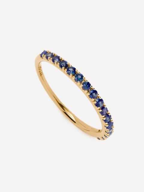MISSOMA 14ct Gold Fine Sapphire Half Eternity Ring