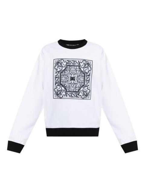 Dolce & Gabbana baroque-print sweatshirt