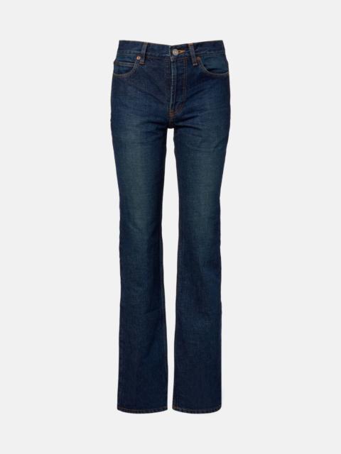 SAINT LAURENT Mid-rise bootcut jeans