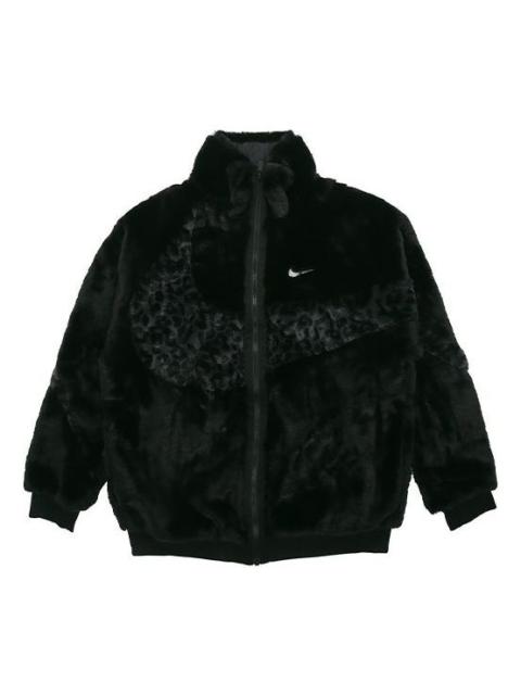 Nike Sportswear Swoosh Logo Casual FleeceJacket Men Black DH6685-010