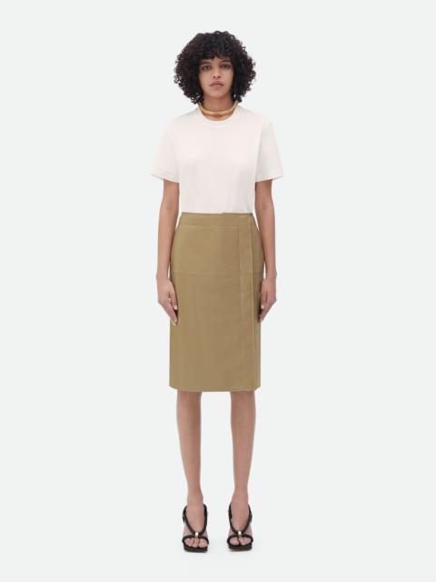 Bottega Veneta shiny leather skirt