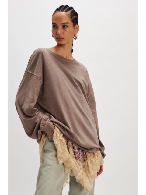 FREE PEOPLE We The Free Perfect Oversized Long Sleeve Top