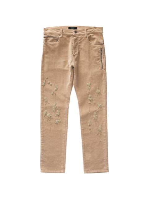 UNDERCOVER bead-detailing slim-fit trousers