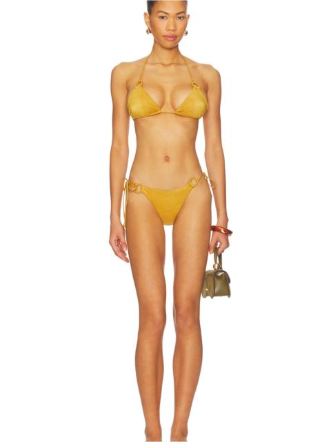 Zimmermann Wanderlust Metallic Bikini Set
