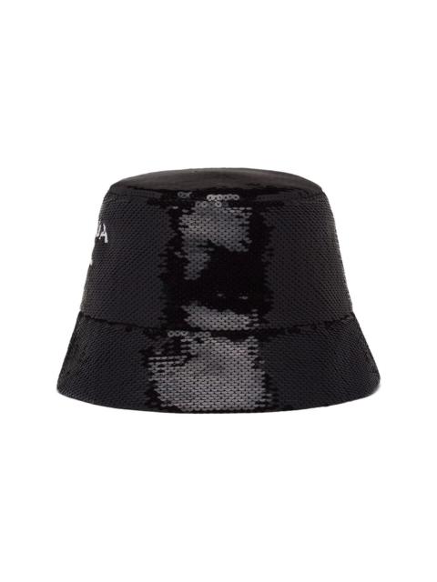 Prada sequinned bucked hat