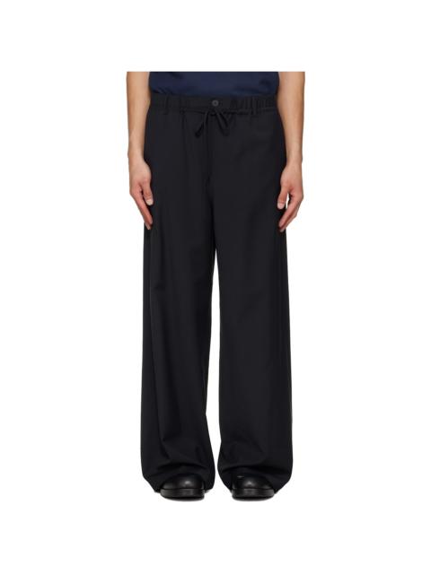 LE17SEPTEMBRE Navy Elasticized Wide Trousers