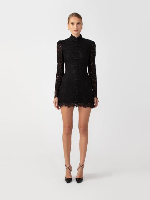 SAU LEE RAINE LACE MINI DRESS