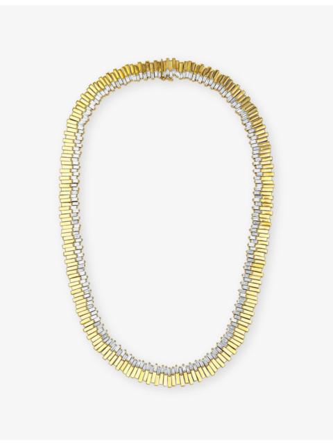SUZANNE KALAN Golden Stacker 18ct Yellow-Gold And 10.90ct Diamond Tennis Necklace
