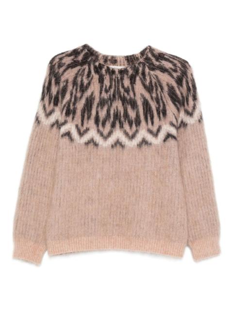 forte_forte Fairisle pattern sweater