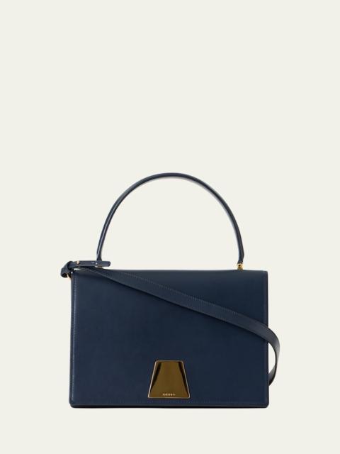 AKRIS Alice Flap Leather Crossbody Bag