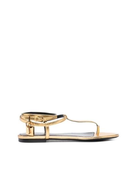 TOM FORD thong-strap leather sandals