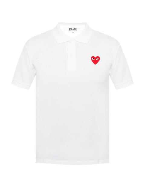 Comme des Garçons PLAY Polo shirt with logo patch