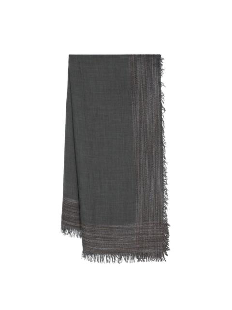 fringed-edge scarf