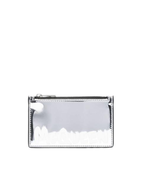 Alexander McQueen logo-print leather wallet